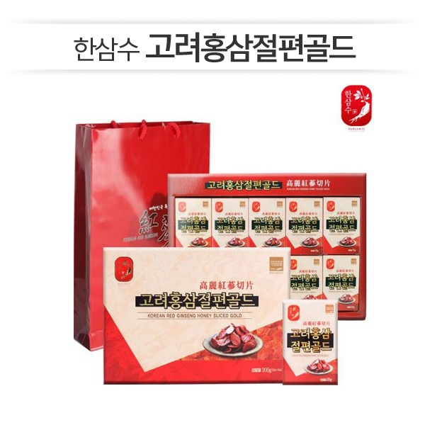 ♥국산 홍삼♥[대한홍삼진흥공사] 고려홍삼절편골드 (20g x 10박스) 1세트