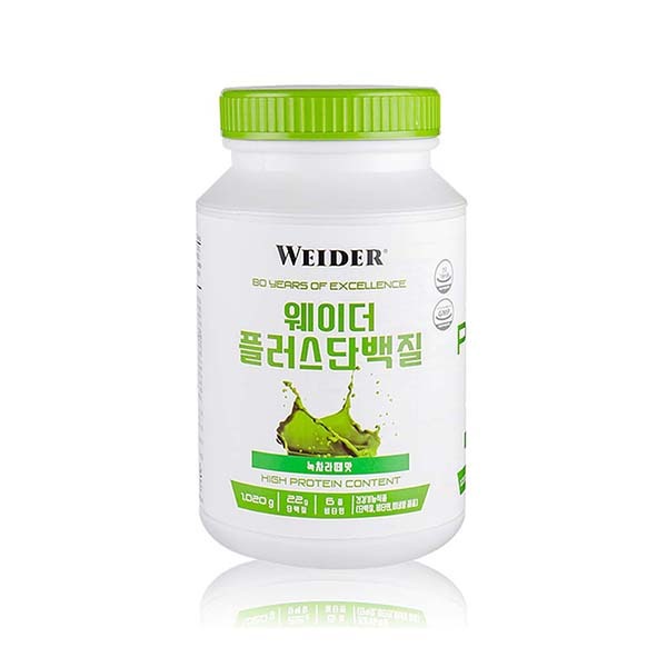 ♥단백질 쉐이크♥[웨이더] 플러스 단백질 녹차라떼맛 1,020g x 1통