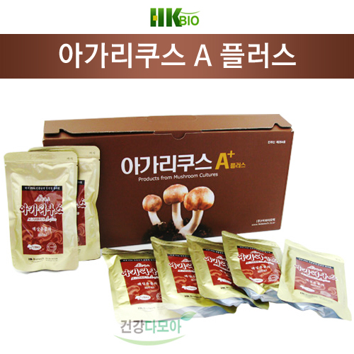 당일발송 ♥버섯균사체 100%♥[HK바이오텍] 아가리쿠스 A플러스 100㎖ x 32포 x 1박스